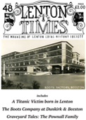 Front cover of Issue 46 - Lenton Times. Our front cover photograph features Gregory Street 2022.